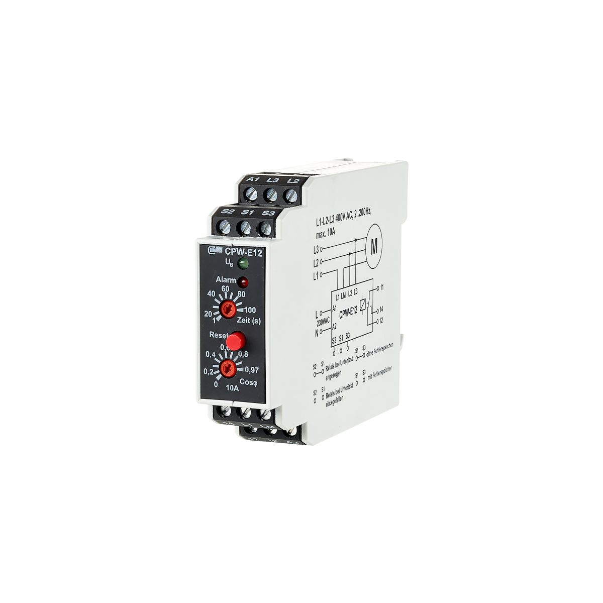 cosPhi-Überwachung / CPW-E12, 230 V AC, 1 - 10 A