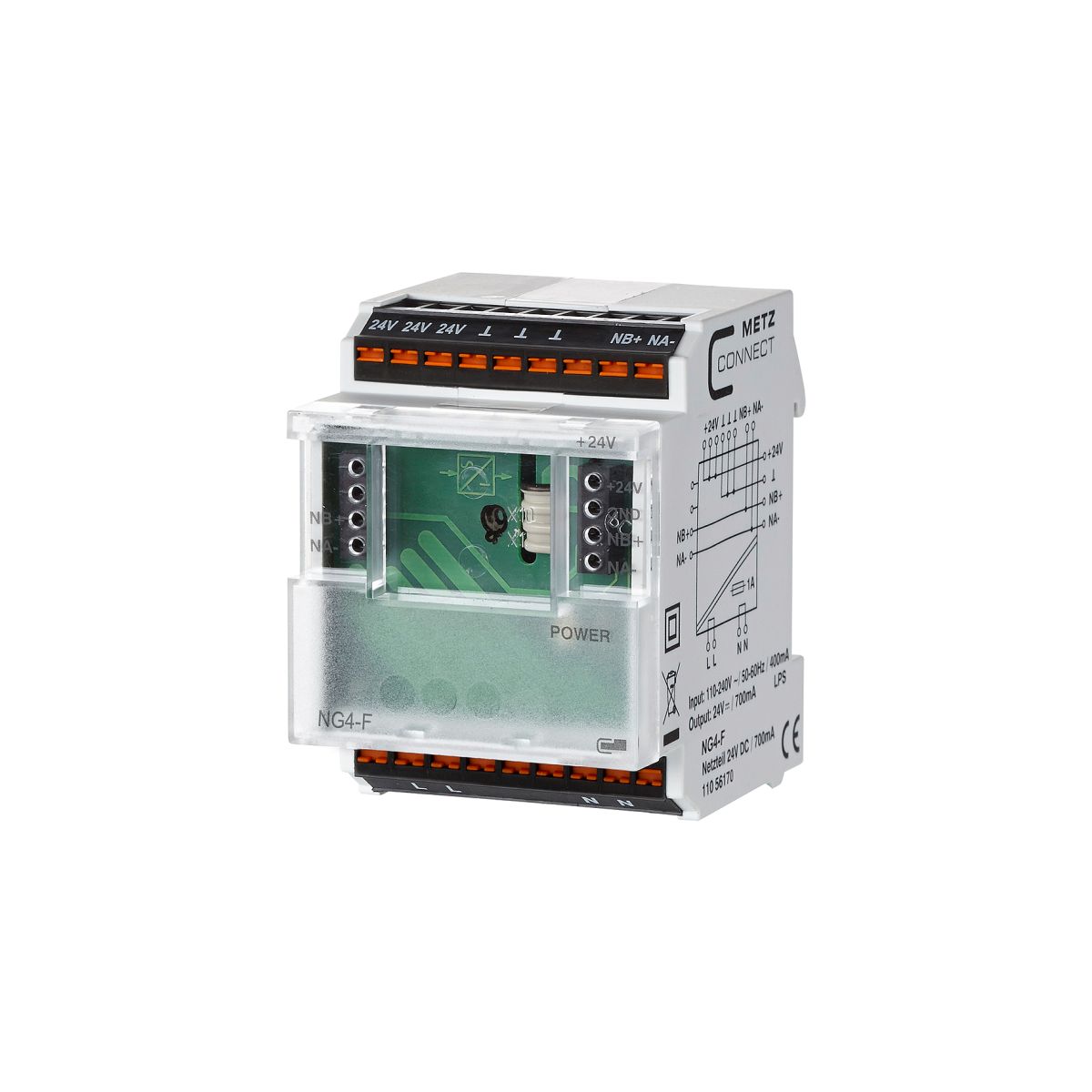 Netzgerät NG4-F, grau, 110 - 240 VAC (50/60 Hz), 24 V, 700mA (IP, BacNet, Modbus)