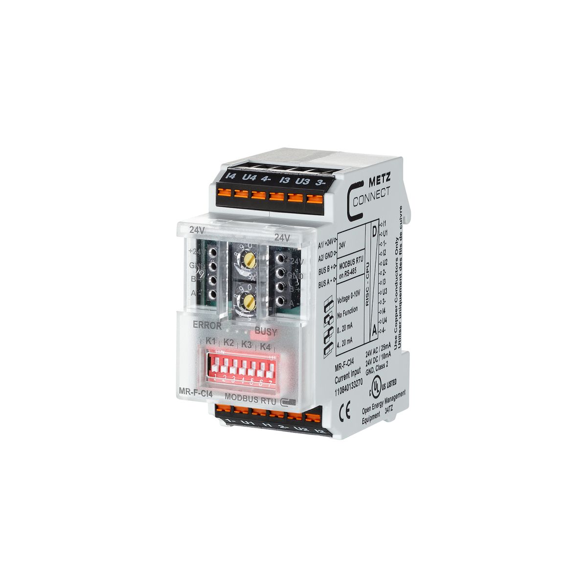 Modbus RTU Modul MR-F-CI4 mit 4 analogen Eingängen