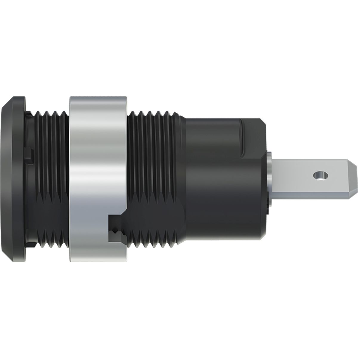 Einbaubuchse 4 mm CAT III 1000V 24A schwarz – Bild 2