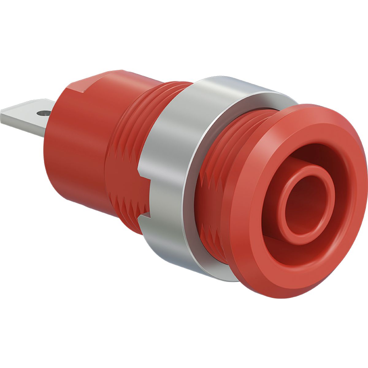 Presa da incasso 4 mm CAT III 1000V 24A rossa – Immagine 2