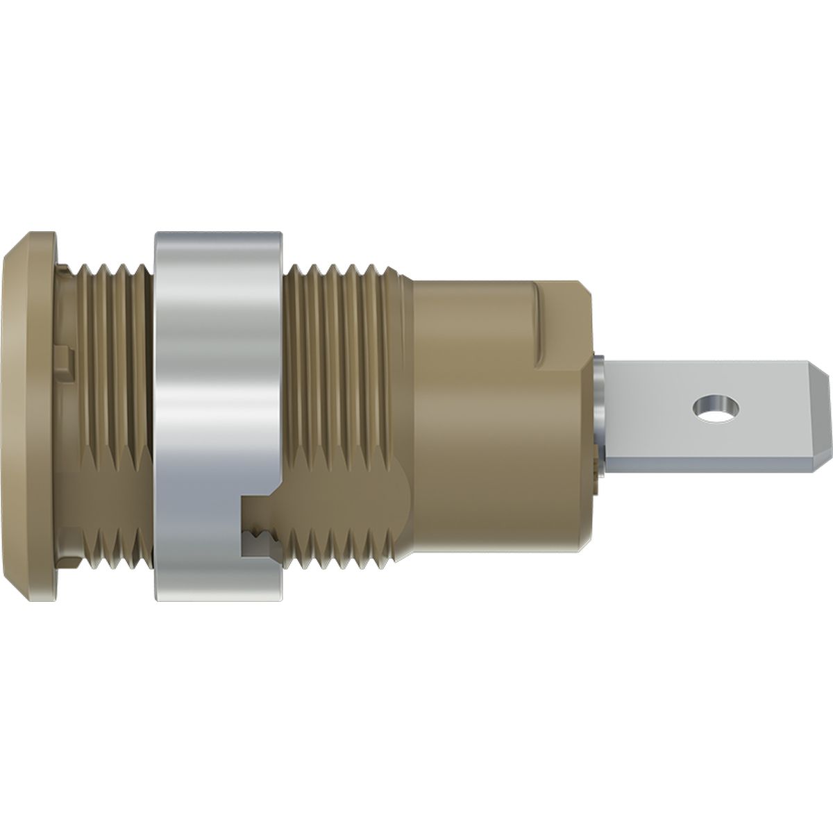 Einbaubuchse 4 mm CAT III 1000V 32A braun – Bild 3