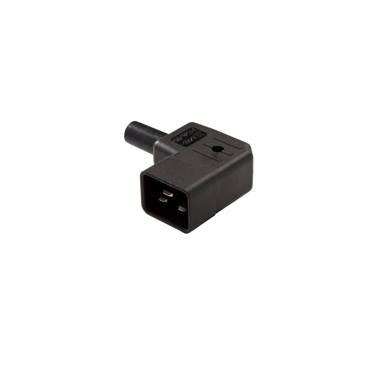 Apparatestecker C20 70° 16A schwarz