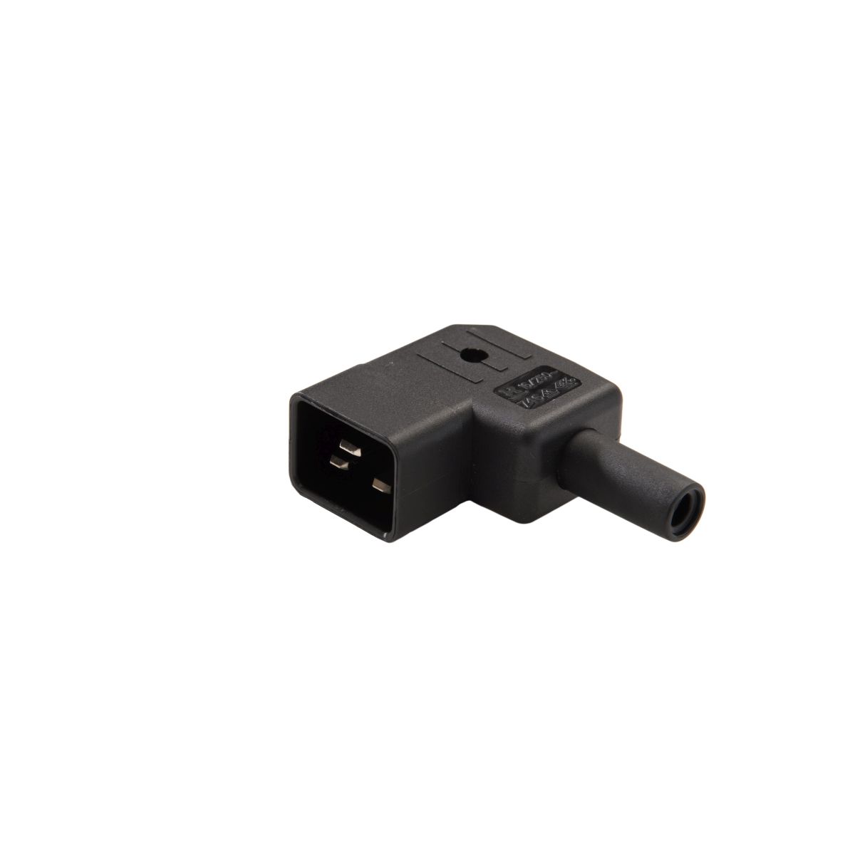 Apparatestecker C20 70° 16A schwarz