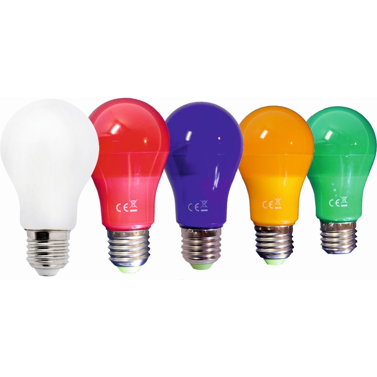 LED-Leuchtmittel Set für Festbeleuchtung bestehend aus 5 Farben IP65