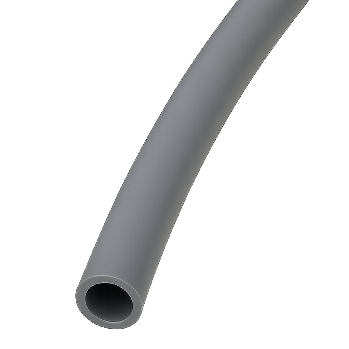 Isolierschlauch 20 mm, bis 105 °C, PVC, Rolle 25 m, Ø 20 mm, grau