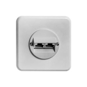 Dose ISDN PMI Ø43 2xRJ45s g weiss