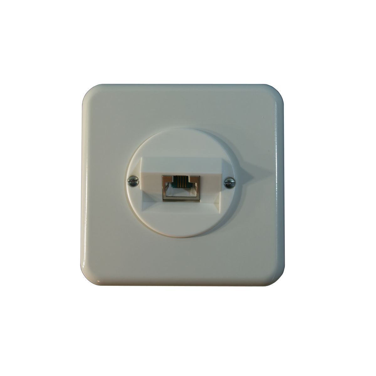 Dose ISDN PMI Ø43 1xRJ45s weiss