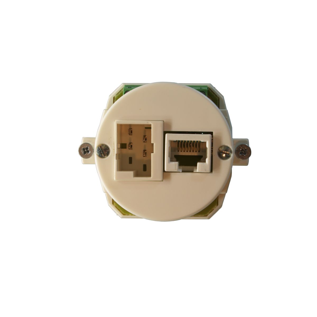 Dose ISDN P-Apparat Ø43 1xRJ45/1xTT83 weiss