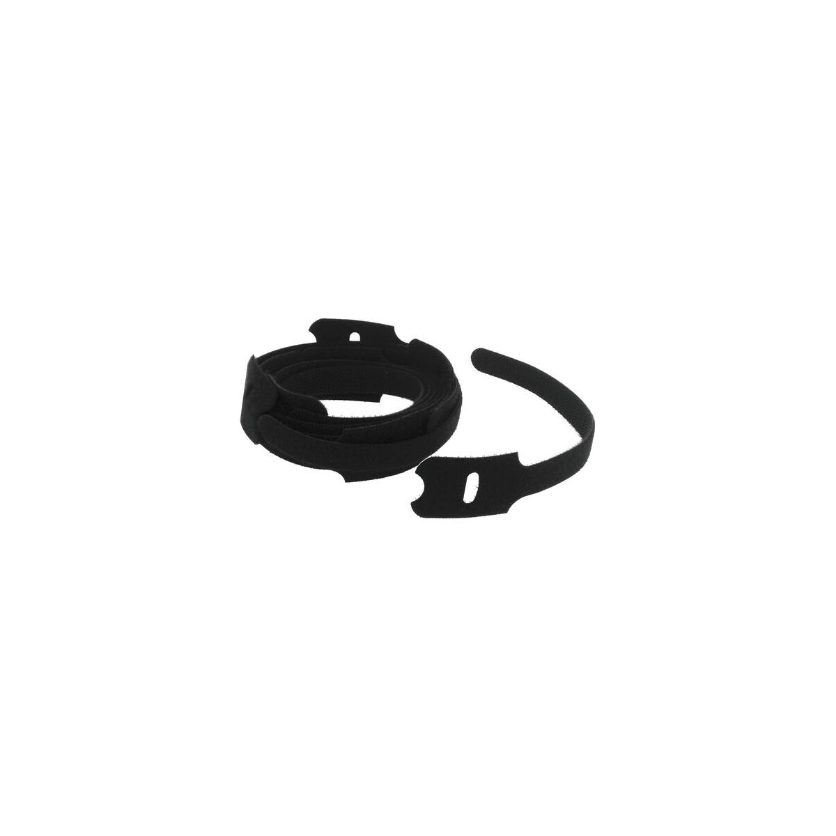 Kabel-Klettbinder, einteilig 290x20mm, schwarz, Pack à 10 Stk.