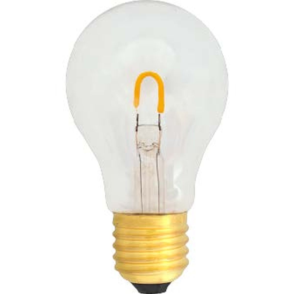 LED E27 1W 90lm 2400K 360° Ø60, weiss, klar für Festbeleuchtung