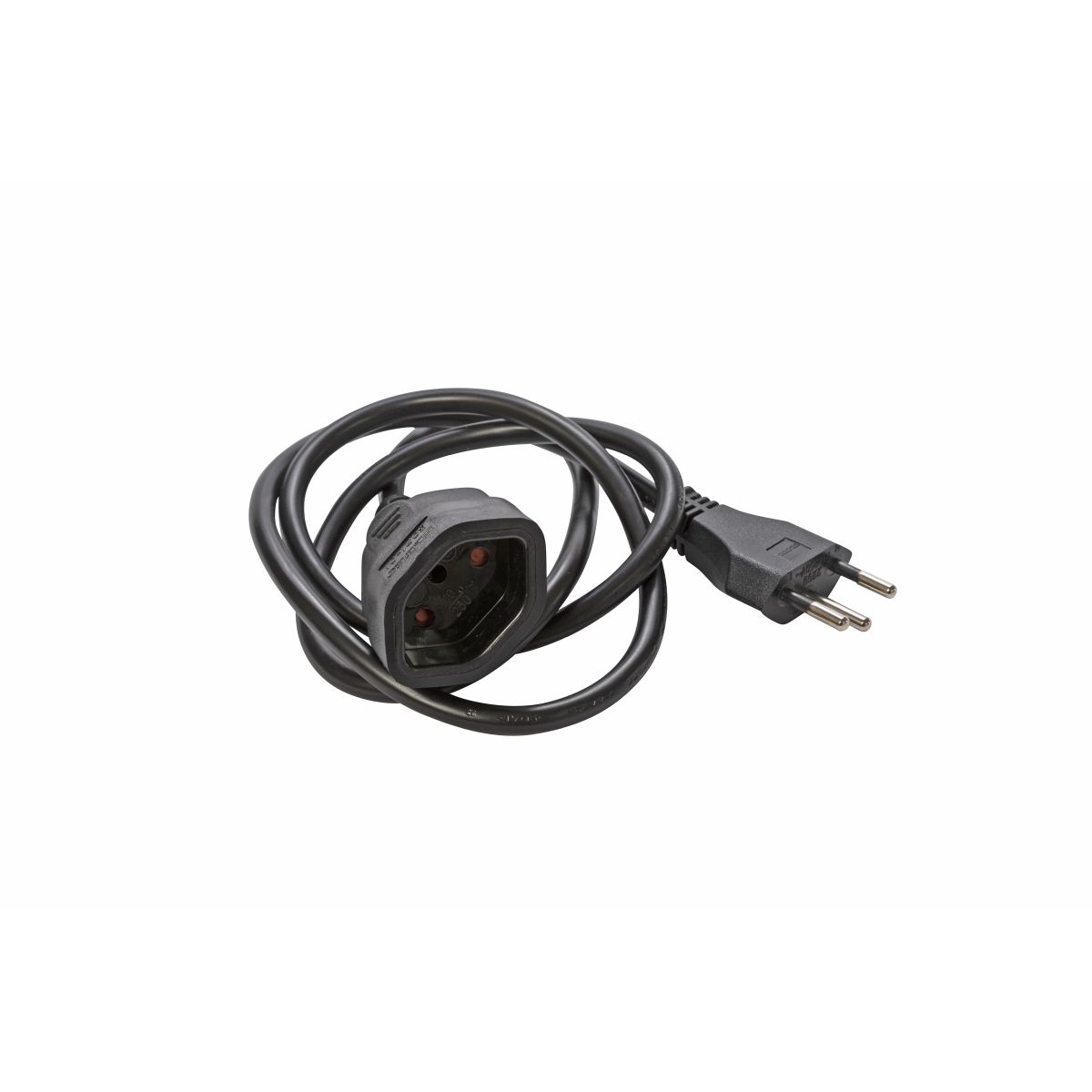 Verlängerung T12/13 3m schwarz 3x1.0 mm2
