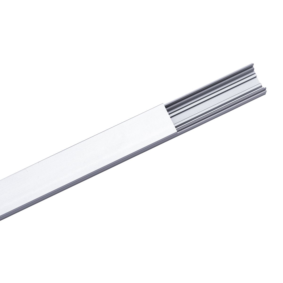 Chemin de câbles en aluminium, L=2000mm, l=30mm, H=20mm épaisseur 1.2mm, argent anodisé