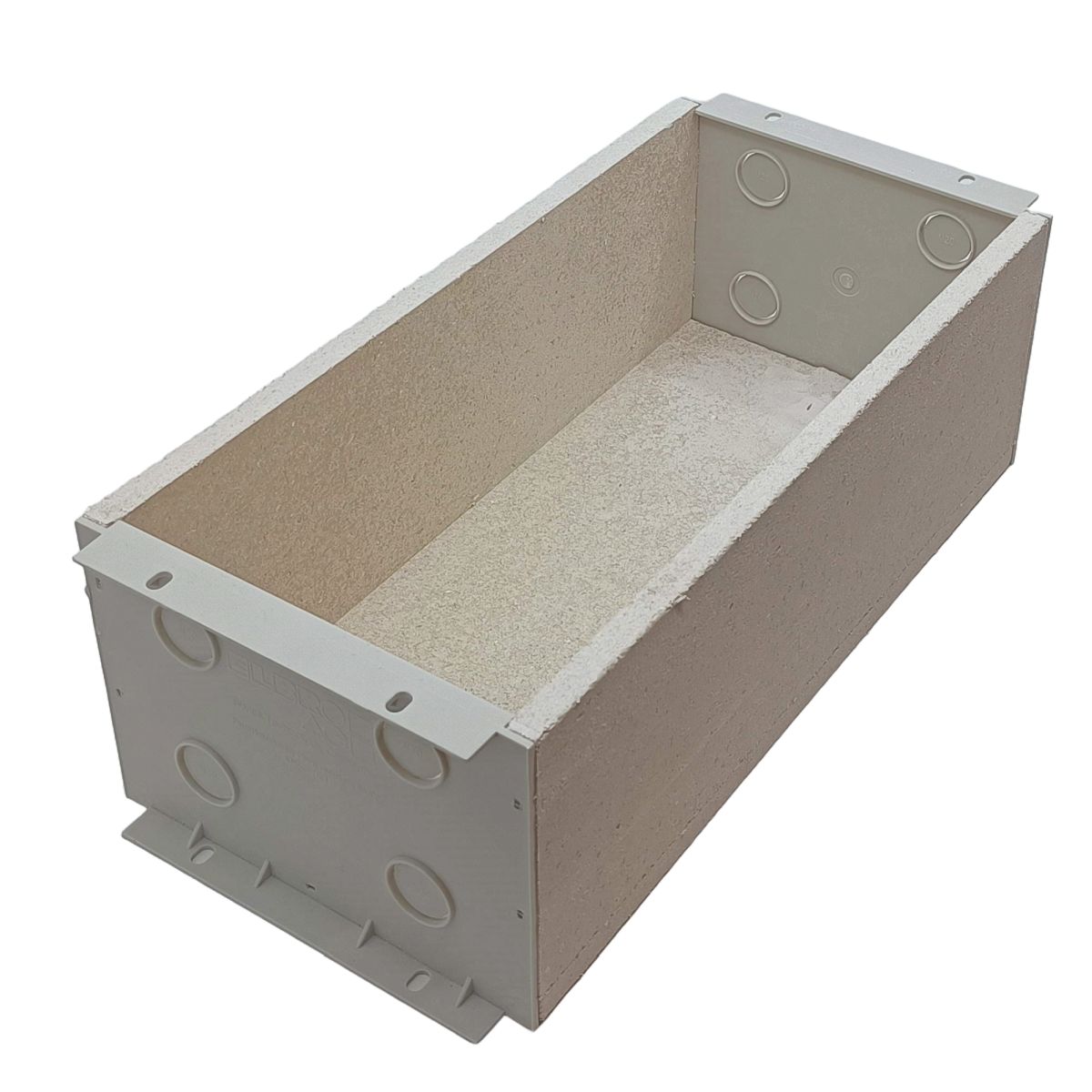 Fire Stop Box ELBRO with 8 x M20 pipe entries, external dimensions 330 × 150 × 110 mm