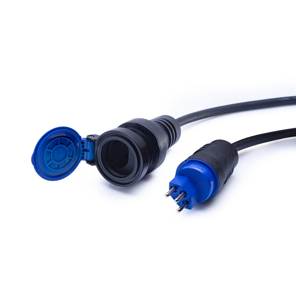 Rallonge IP55 T23/T23 5m GDV 3x2.5mm2 noir