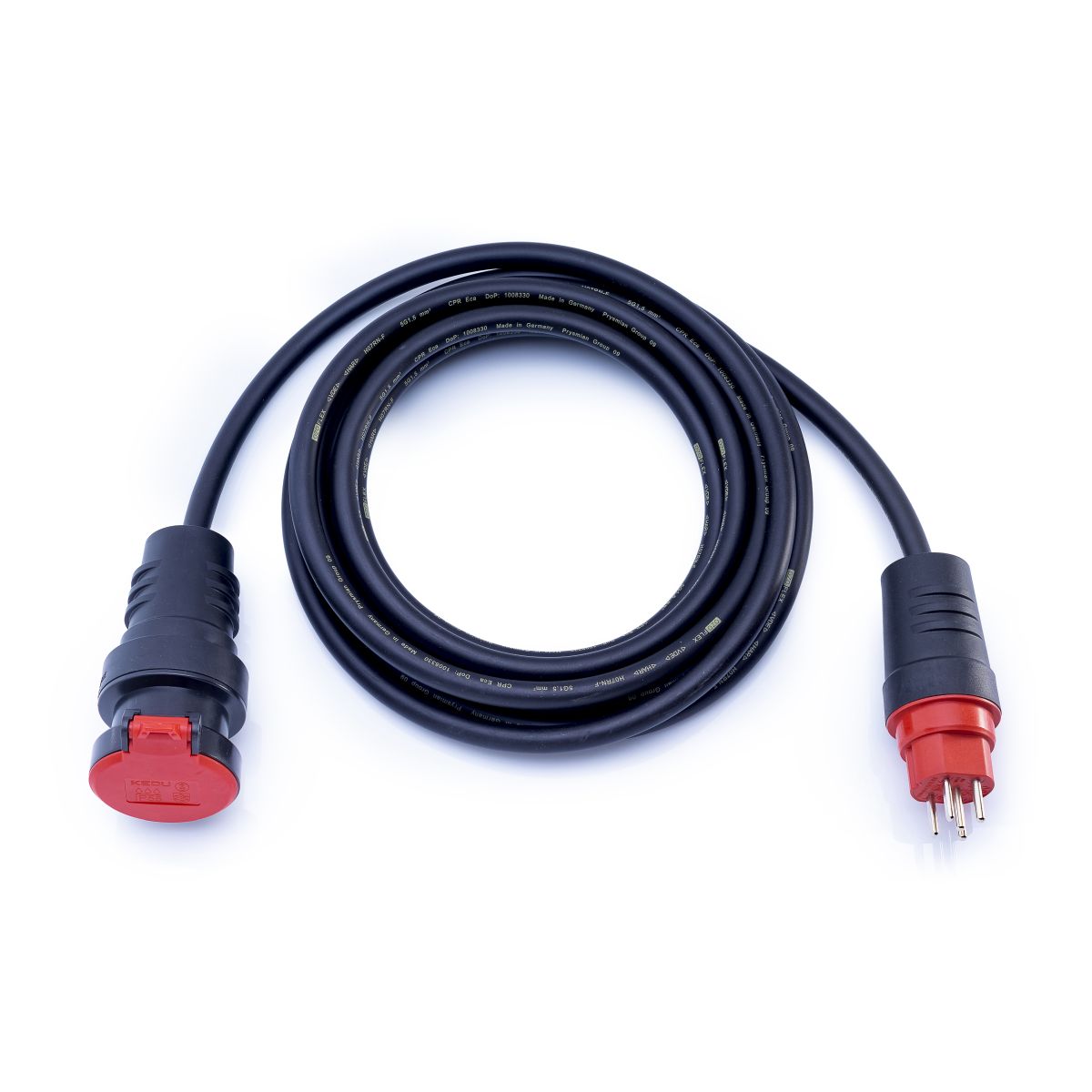 Verlängerungskabel IP55 T25/T25 20m GDV 5x2.5mm2 schwarz – Bild 2