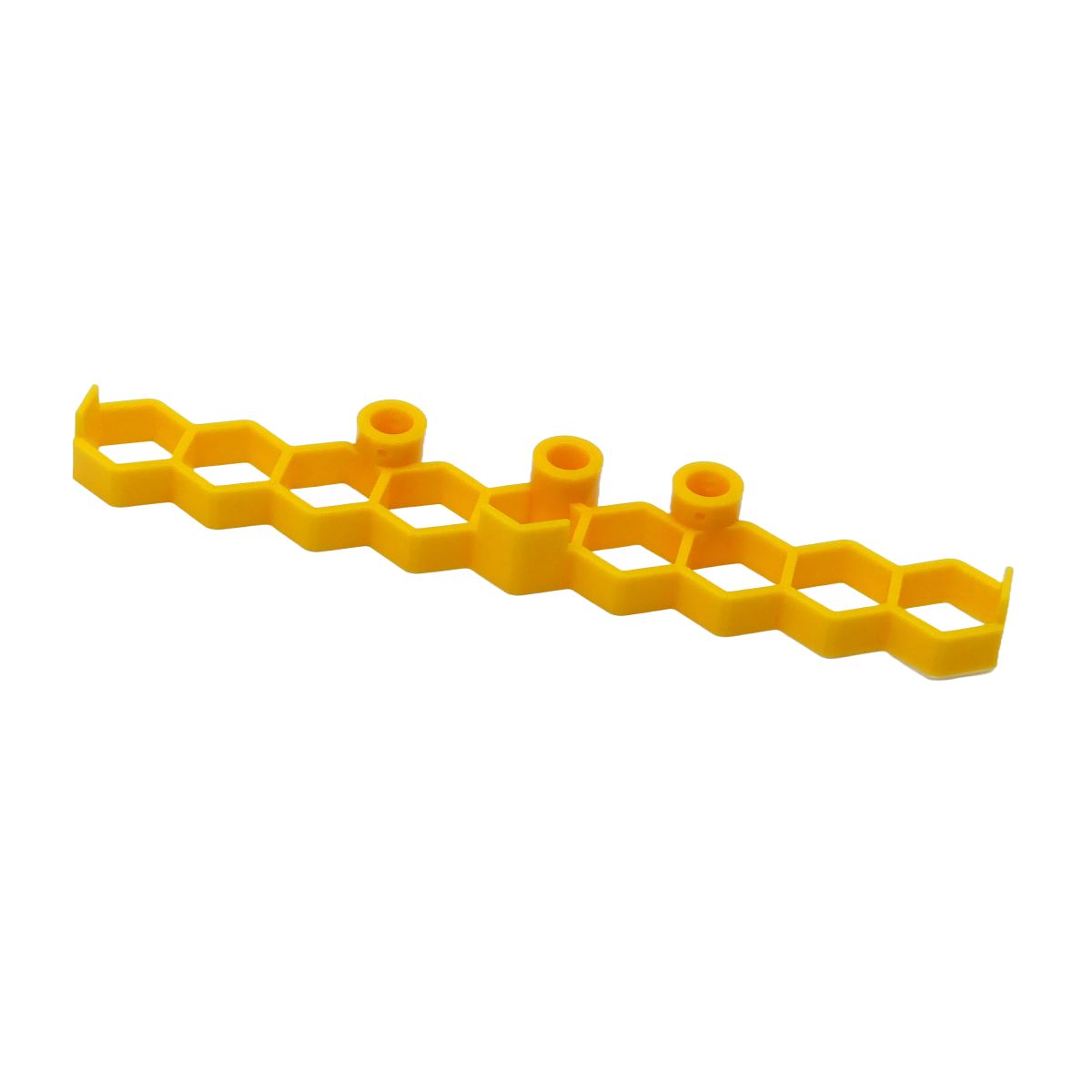 Rohrhalter inline 9, 9×M25, 290×40×25mm, gelb, halogenfrei