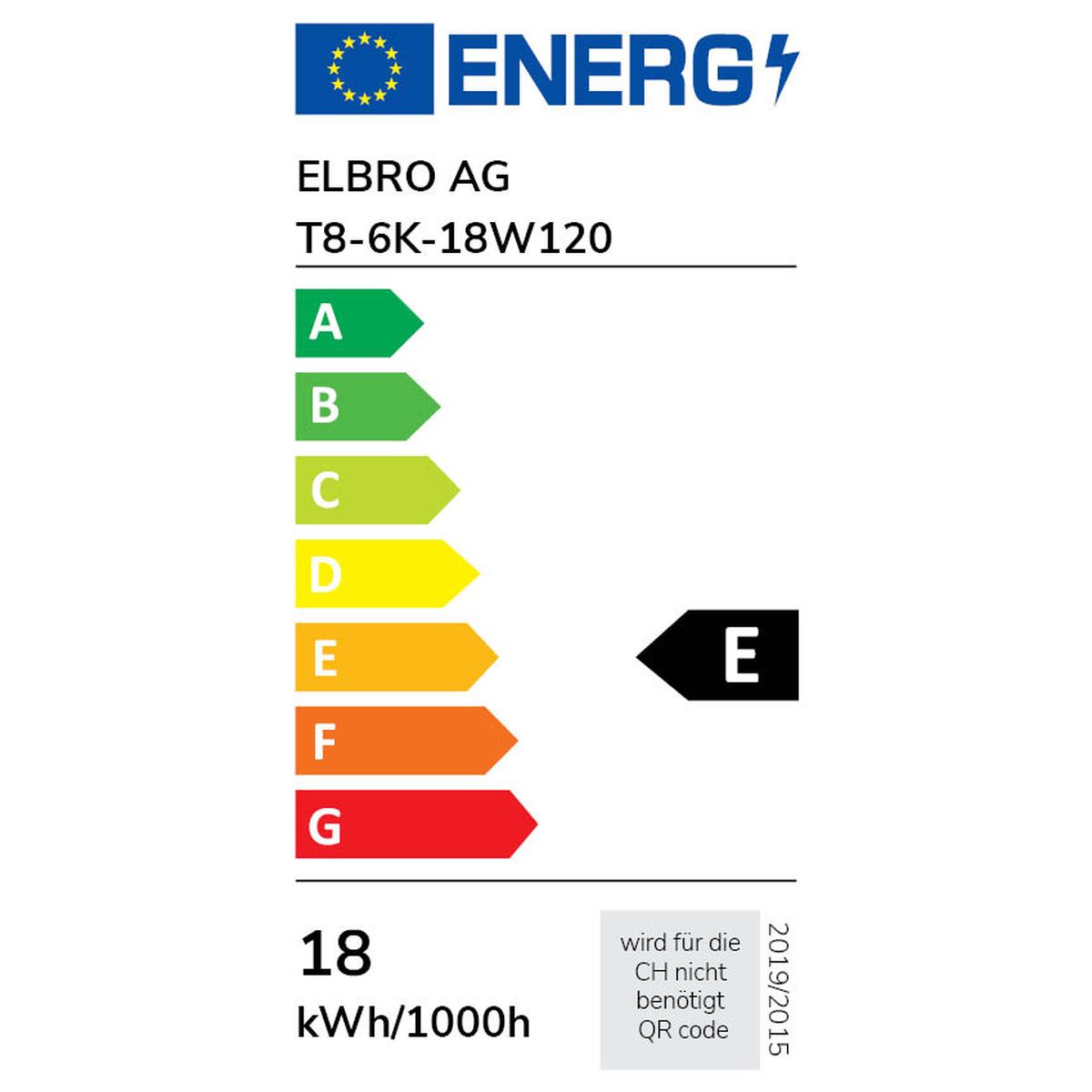 T8 LED tube 2000lm 6500K 18W 40,000H Ra>83 1200mm 240° frosted NANO – Image 2
