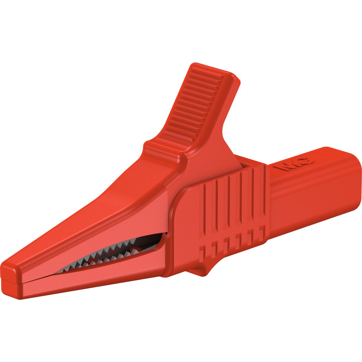 Clip in coccodrillo 4 mm rosso