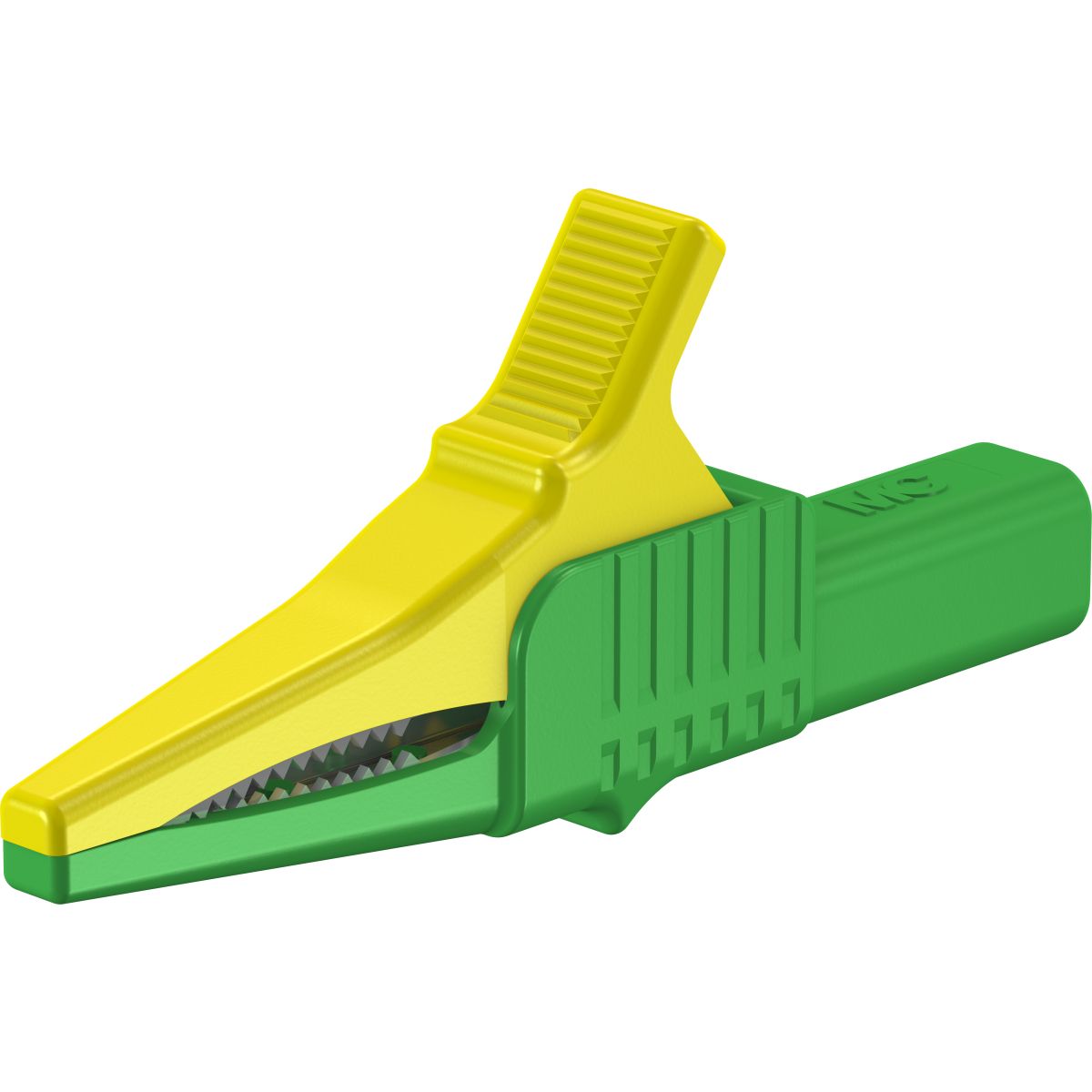 Clip in coccodrillo 4 mm giallo verde